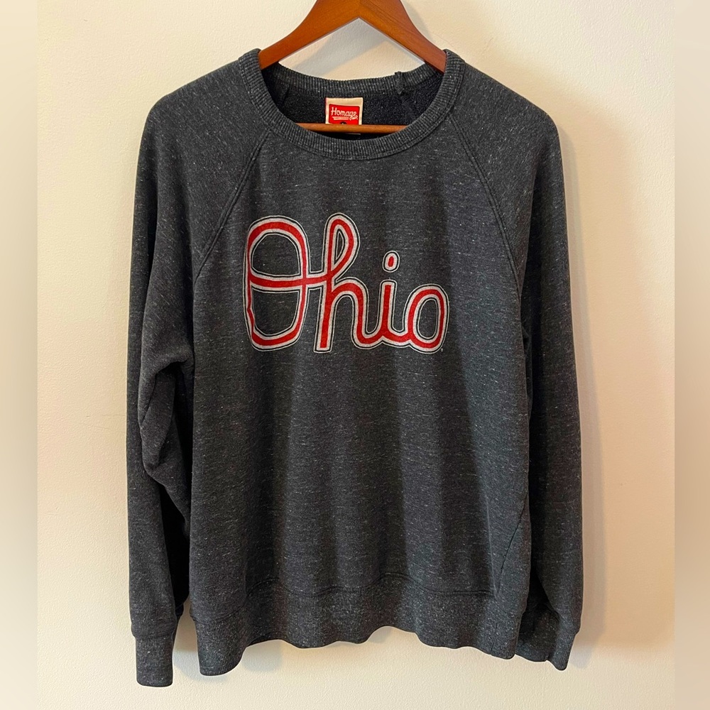 HOMAGE Script Ohio Crew Sweatshirt